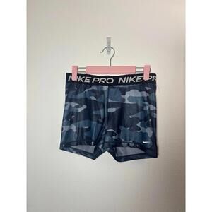 Nike Pro Dri-Fit Blue Camo Shorts Size Medium